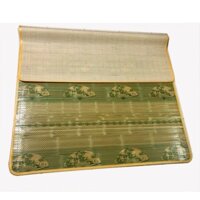 Chiếu trúc Cao Bằng in vân hoa xanh loại 1 kích thước 1.2m x 1.93m