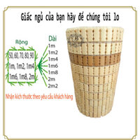 Chiếu trúc cao cấp, không nhuộm màu, chiếu trúc hạt chuẩn, khít, dày, bóng, rất mát nhiều size - B Light TP