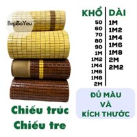 Chiếu trúc hạt, chiếu tre cao cấp nhiều kích thước nằm mát, điều hòa - Bếp Bố Yêu