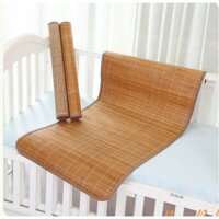 Chiếu trúc tăm tre điều hòa Bamboo cao cấp cho bé, Chất liệu sợi tre trúc tự nhiên bóng tạo cảm giác thoáng mát