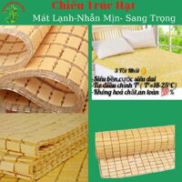 Chiếu trúc 1m2,1,4m,1,5m,1,6m,1,8m,2m, 0,8m,0,9m,truc hạt cao cấp,chiếu cói,điều hòa mát lạnh - Trúc thái hạt vàng,1,21,90m