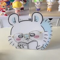 Chiikawa Doujin Tự Chế Momonga Hachi Kurimannjyuu Acrylic Kính Khung Standee Trang Trí Bàn