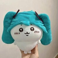 Chiikawa Fit Hatsune Miku fufu Kawaii Sang Trọng Đồ Chơi Búp Bê Tự Mài Gấu Chân Nhỏ