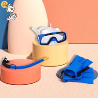 Children Diving Mask Set Anti-Fog Swimming Goggle Masks Snorkel Fins Kit for Kids Boys Girls Snorkeling Gear Anti Fog Underwater JP2HY
