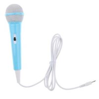 Children Kids Learning Machine Microphone 3.5mm Desktop Computer Mic Pink - Blue