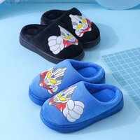 Children's Cotton Slippers Autumn and Winter New Non-Slip Cartoon Slippers Cold-Proof Keep Warm and Handsome Men's and Women's Baby Outerwear Shoes 4MOl