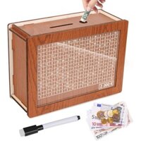 Chim bồ câu mới xuyên biên giới, hộp đựng tiền bằng gỗ, đồ trang trí có thể lau được, đồ thủ công gia đình, hộp đựng tiền có thể tái sử dụng