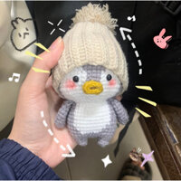 Chim cánh cụt size lớn bằng len handmade