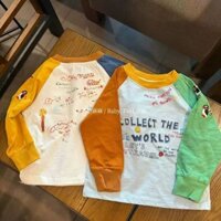 Chim cánh cụt thêu Cotton bé trai Áo thun dài tay dáng rộng cho bé trai 2025