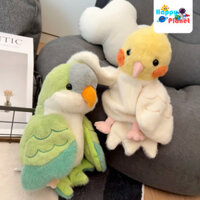 Chim con vẹt Đồ chơi rối tay búp bê vải ngôn ngữ bụng Rối tay chim cú cú chim công chim mỏ to món quà sang trọng JG2Z
