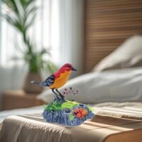 Chim điện Giả Trang trí bàn văn phòng tại nhà tương tác để làm quà tặng