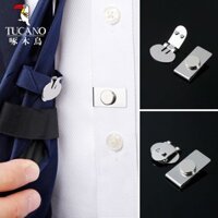 Chim Gõ Kiến Nam Vô Hình Cà Vạt Kẹp Áo Sơ Mi Kẹp Cố Định Cà Vạt Nam Châm Doanh Nhân Mảnh Cổ Kẹp Nữ Thẻ Đơn Giản