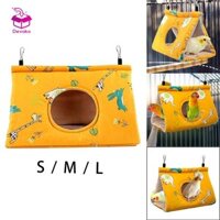 Chim Hideaway Giường Ngủ Nhung San Hô Nơi ẩn náu Hut Chim Treo Võng Cho Vẹt Cockatiels Budgies Lovebird