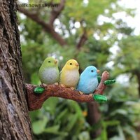 Chim MỚI Trên Nhánh Cây Hugger Tượng Nhỏ, Nhựa Chim Điêu Khắc Tượng Ngoài Trời Vườn Peeker SKY
