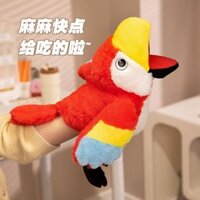 Chim Tay Con Rối Găng Tay Vẹt Toucan Con Công Cha Mẹ-Con Sang Trọng Búp Bê Bộ Tay Di Chuyển Bụng Ngôn Ngữ OU240908