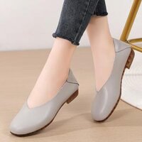 Chim Túi Da Giày búp bê múa ba lê Cho Phụ Nữ Thoải Mái Khỏa Thân Giày lười thoáng khí nhẹ Chống Trượt đế mềm Của Mẹ Giày Baita 35-40