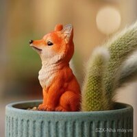 Chín đuôi Cáo mọng nước Hoa Cây Cảnh Trang Trí Ngoài Trời Micro Phong Cảnh Khỉ Đuôi Trụ Cột Trang Trí Đồ Trang Trí Cảnh Quan Trắng Đuôi Cáo Nhỏ