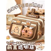 Chín tầng sức chứa lớn Túi đựng bút Kapibara 2024 hộp đựng văn phòng phẩm giá trị cao mẫu mới cho bé gái Hộp đựng bút chì cho bé gái học sinh tiểu học siêu hot dành cho trẻ em 2025 năm