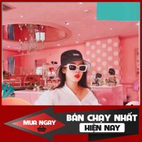 {CHÍNH HÃG}  MẮT KÍNH THỜI TRANG FORM VUÔNG 3 MÀU TRẮNG HỒNG BE SIÊU SANG CHẢNH -Vanhazo ( TẶNG KÈM KHĂN LAU + HỘP)