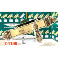 [chính hãng] 04199 Khoá ĐI 2-4 cánh ĐỒNG cao cấp Việt Tiệp cho cửa gỗ dài 398mm - BH 3 năm