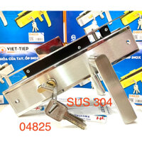 [chính hãng] 04825 khoá cửa đi dài 250mm SUS 304 dùng cửa gỗ sắt 4x8cm cao cấp Việt Tiệp - BH 3 năm