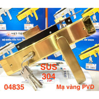 [chính hãng] 04835 Khoá cửa 2-4 cánh SUS 304 dài 28cm cao cấp Việt Tiệp-cửa gỗ, sắt 4x8 – BH 3 năm