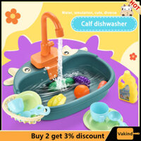 Chính hãng 100% Bồn Rửa Chén Đồ Chơi Chậu Rửa Có Nước Chạy Nhà Chơi Bồn Rửa Nhà Bếp Vai Trò Chơi Đồ Chơi Cho Bé Trai Bé Gái