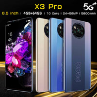 Chính Hãng 100% điện thoại di động PQCQ X3 PRO 6.5inch 4GB+64GB Full HD hỗ trợ 2 thông minh SIM 4G/5G Android chơi gam