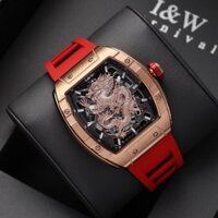 [Chính Hãng 100%] Đồng Hồ Nam Chính Hãng I&W Carnival 787G  (787) Mặt Rồng Rose Máy Cơ (Automatic) Dây Silicon Full Box
