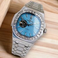 [Chính Hãng 100%] Đồng Hồ Nam  Carnival Nautilus 8128G (8128) (Viền Đá) Máy Cơ (Automatic) Japan Siz 40 Full Box Silver