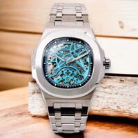 [Chính Hãng 100%] Đồng Hồ Nam Carnival Nautilus 8118G (8128) Máy Cơ (Automatic ) Kính Sapphiare Siz 41 Full Box Silver