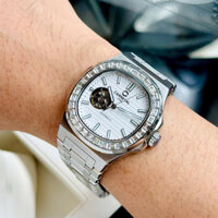 [Chính Hãng 100%] Đồng Hồ Nam  Carnival Nautilus 8128G (8128) (Viền Đá) Máy Cơ (Automatic) Japan Siz 40 Full Box Silver