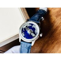 [Chính Hãng 100%] Đồng Hồ Nam OBLVLO OBL-JM-EARTH-YLL Máy Cơ (Automatic) Kính Sapphire Mặt Siz 42 Dây Da Xanh Full Box