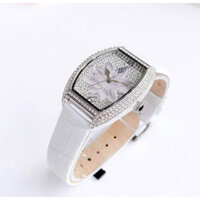 [Chính Hãng 100%] Đồng Hồ Nữ Christian Van Sant Lotus Quartz (Pin) White Dial Ladies Watch CV4851 Dây Da Trắng Full Box