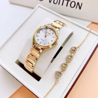 [Chính Hãng 100%] Đồng Hồ Nữ  Citizen Corso FE2102-55A (2102) Máy Pin (Eco-Drive ) Kính Khoáng Siz 29 Dây Kim Loại Full