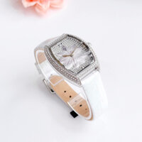 [Chính Hãng 100%] Đồng Hồ Nữ Christian Van Sant Lotus Quartz (Pin) White Dial Ladies Watch CV4851 Dây Da Trắng Full Box