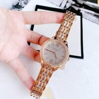 [Chính Hãng 100%] Đồng Hồ Nữ  Michael Kors MK7085 (7085) Máy Quartz (Pin) Mặt Tròn Dây Kim Loại Rose Siz 36 Full Box