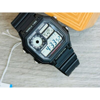 [Chính Hãng 100%] Đồng Hồ Casio Nam AE1200 (1200) Máy Pin (Quartz) Mặt Tròn Siz 39,5mm Dây Nhựa Đen Full Box