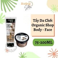 [Chính Hãng 100%] Kem Tẩy Da Chết Body Cafe Organic Shop Crub [BỘ SẢN PHẨM] Da căng trắng sáng, đàn hồi tốt hơn