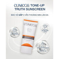 (chính hãng 100%) lẻ 01 tuýt kcn clinicos cam 50ml SPF 50+ PA++++