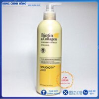 [CHÍNH HÃNG 100%] LẺ DẦU GỘI BIOTIN COLLAGEN VOUDIOTY CHAI VÀNG 500ML, DAU GOI BIOTIN, SIÊU PHỤC HỒI HƯ TỔN, MỀM MƯỢT