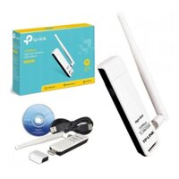 CHÍNH HÃNG 100% USB Wireless Thu Sóng Wifi TPLINK WN 722N - 1 Anten - Thu Sóng Cực Tốt - HÀNG CHÍNH HÃNG