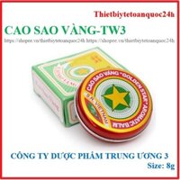 [Chính hãng] 12 hộp Cao sao vàng 8g/10g- cty dược phẩm TW3