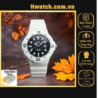 [Chính hãng 2] [Có sẵn] Đồng Hồ Nam Nữ Casio Pin LRW-200H-1EVDF Dây Nhựa Trắng Mặt Đen