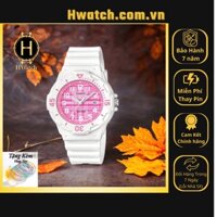 [Chính hãng 2] [Có sẵn] Đồng Hồ Nữ Casio Pin LRW-200H-4CVDF Dây Nhựa Trắng Mặt Hồng