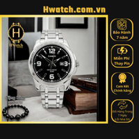 [Chính hãng 2] [Có sẵn] Đồng Hồ Nam Casio Pin MTP-1314D-1AVDF Dây Thép Bạc Mặt Đen