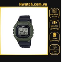 [Chính hãng 2] [Có sẵn] Đồng Hồ Nam Casio Pin W-218H-3AVDF Dây Cao Su Đen Mặt Xam