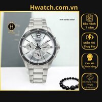 [Chính hãng 2] [Có sẵn] Đồng Hồ Nam Casio Pin MTP-1374D-7AVDF Dây Thép Bạc Mặt Đen