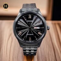 [Chính hãng 2] Đồng Hồ Nam Citizen Automatic NH7505-84E Dây Vỏ Đen Mặt Đen Sapphire