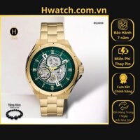 [Chính hãng 2] Đồng Hồ Nam Fossil Automatic BQ2659 Dây Sắt Vỏ Vàng Mặt Xanh Lá